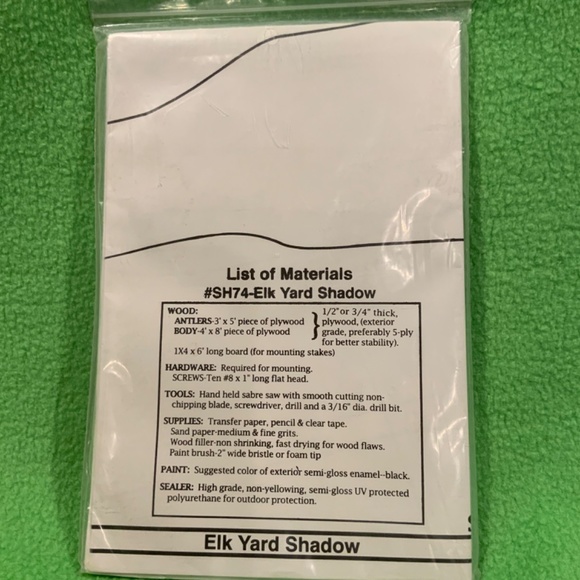 Full Size Woodcraft Pattern Elk NWT - Picture 2 of 2